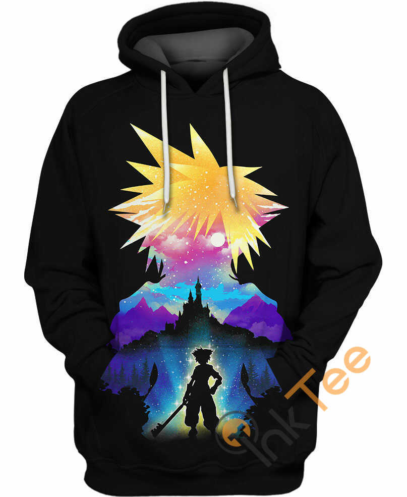 Midnight Sora Kingdom Hearts All Over Print Hoodie Men