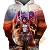 Mikasa Attack On Titan All Over Print Hoodie Men