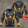 Milwaukee Brewers 3D Hoodie With Multiple Designs, Perfect For Mlb Fans 