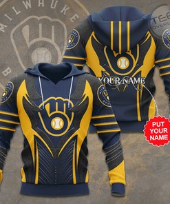 Milwaukee Brewers 3D Hoodie With Multiple Designs, Perfect For Mlb Fans