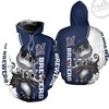 Milwaukee Brewers All Over Print Hoodie With Jack Skellington And Zero 3D Design 