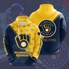 Milwaukee Brewers Custom All Over Print 3D Hoodie With Quality Print 