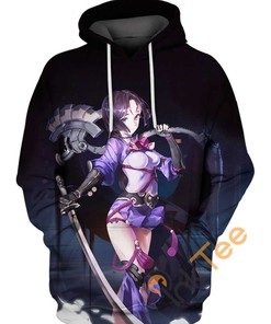Minamoto No Raikou Onmyoji 3D Hoodie Men