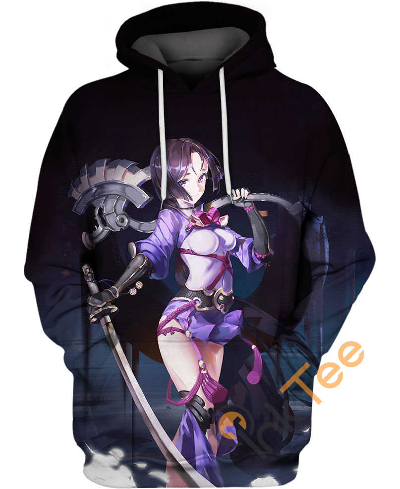 Minamoto No Raikou Onmyoji 3D Hoodie Men