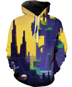 Minecraft City Cool Minecraft All Over Print Hoodie Men