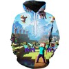 Minecraft Creeper Graphic All Over Print Hoodie Men