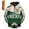 Minnesota Bucks Nba Hoodie With 3D Design 