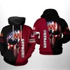 Minnesota Golden Gophers Ncaa Us Flag Skull 3D Printed Hoodie/Zipper Hoodie With Custom Designs