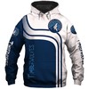 Minnesota Timberwolves Baseball Zip-Up Hoodie With 3D Design For Fans 