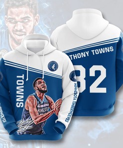 Minnesota Timberwolves Sport Hoodie With All Over Print And 3D Design
