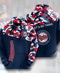 Minnesota Twins All Over Print Sport Hoodie With Baseball Mlb Usa 3D Print