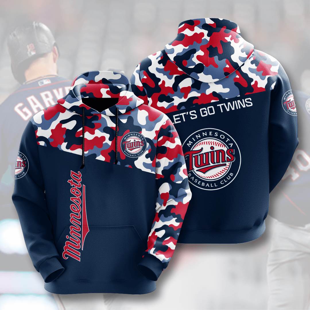 Minnesota Twins All Over Print Sport Hoodie With Baseball Mlb Usa 3D Print