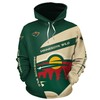 Minnesota Wild 3D Zip Hoodie Customized As A Gift For Fans
