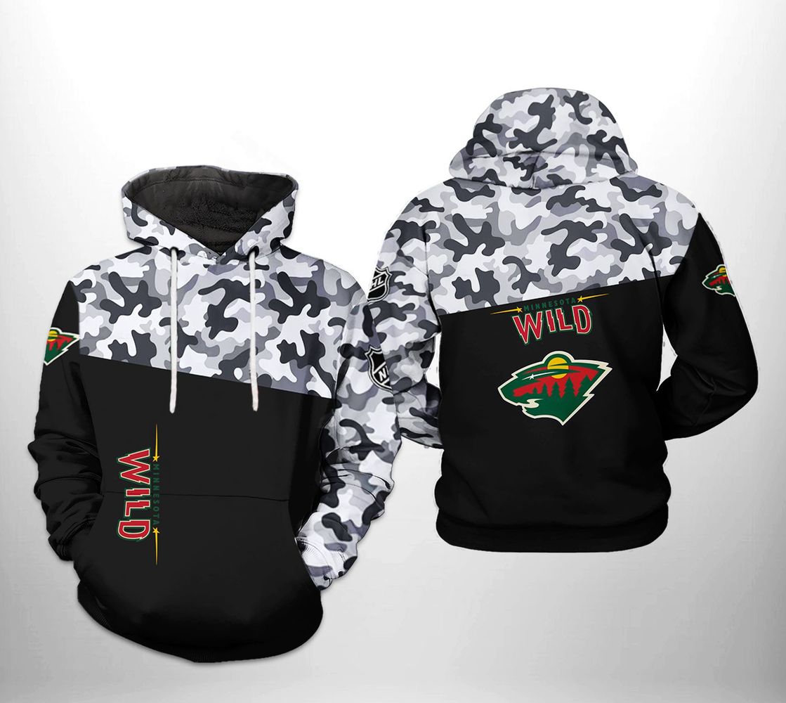 Minnesota Wild All Over Print Hoodie 3D With Zip-Up Option, Ideal For Nhl Fans