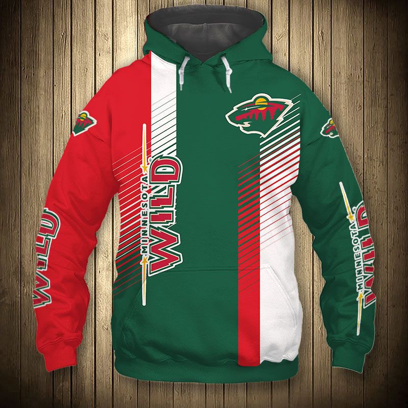 Minnesota Wild Cute 3D Design Hoodie For Fans