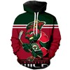 Minnesota Wild Mascot 3D Printed Hoodie, Perfect Gift For Fans