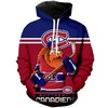 Minnesota Wild Mascot-Inspired Montreal Canadiens Hoodie 3D Printed: A Unique Gift For Fans