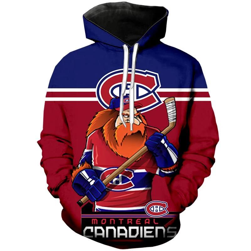 Minnesota Wild Mascot-Inspired Montreal Canadiens Hoodie 3D Printed: A Unique Gift For Fans