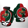 Minnesota Wild Nhl Grateful Dead 3D All Over Print Zip Up Hoodie: A Tribute To The Iconic Band