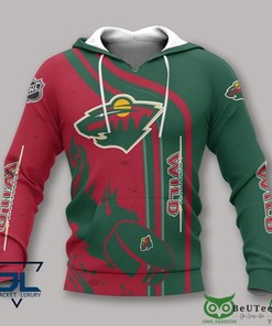 Minnesota Wild Nhl Logo 3D Hoodie Zip Hoodie For Fanatics