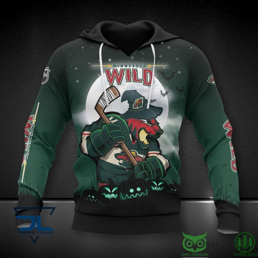 Minnesota Wild Nhl Night 3D Hoodie Zip Hoodie For Late Night Games And Parties