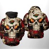 Minnesota Wild Nhl Skull 3D All Over Print Zip Up Hoodie: A Unique Piece Of Clothing