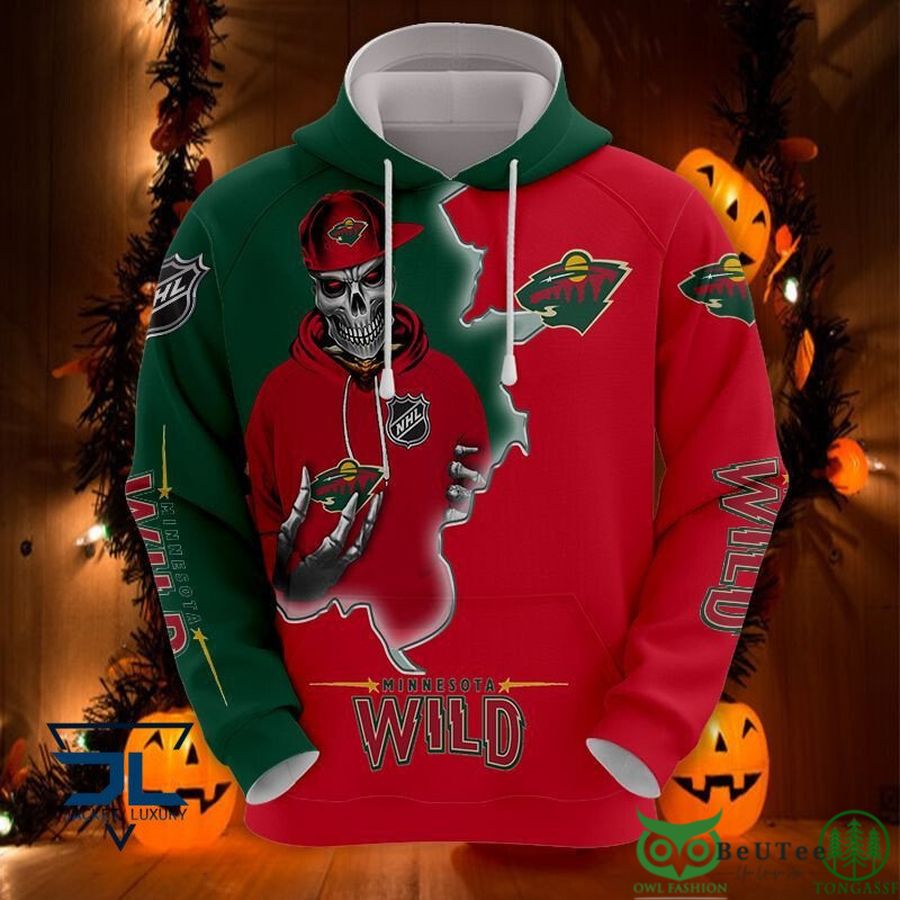 Minnesota Wild Nhl Skull 3D Hoodie Zip Hoodie: A Great Way To Stay Trendy