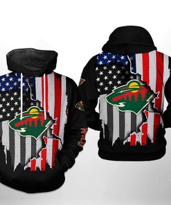 Minnesota Wild Nhl Us Flag Team 3D All Over Print Zip Up Hoodie: Celebrate The Team And The Nation
