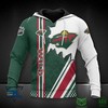 Minnesota Wild Nhl Vertical Line 3D Hoodie Sweatshirt Jacket: A Sleek And Modern Design For Fans