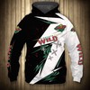 Minnesota Wild Thunder Design 3D Hoodie For Hockey Lovers