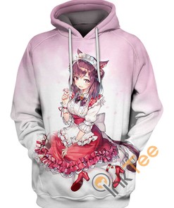 Miqo?Te Maid Uniform Custom All Over Print 3D Hoodie Women
