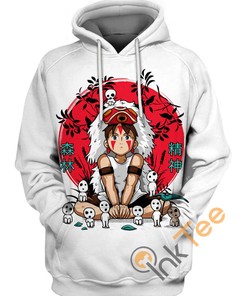 Mononoke Hime Custom All Over Print Hoodie Men