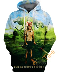 Mononoke Nature All Over Print Hoodie Men Graphic