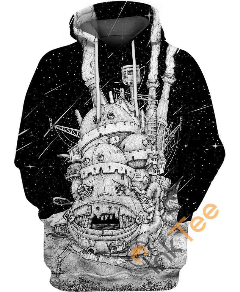 Monstrous Castle 3D Hoodie Men