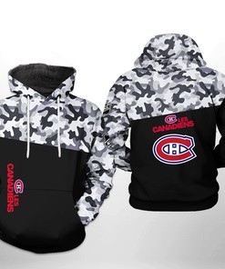 Montreal Canadiens Nhl Camo Veteran 3D All Over Print Hoodie With Zip Up: A Hardcore Look For Serious Fans
