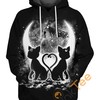 Mooncats Sailor Moon All Over Print Hoodie Women Graphic