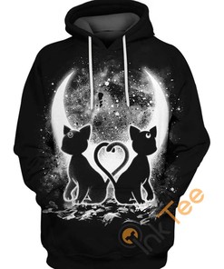 Mooncats Sailor Moon All Over Print Hoodie Women Graphic