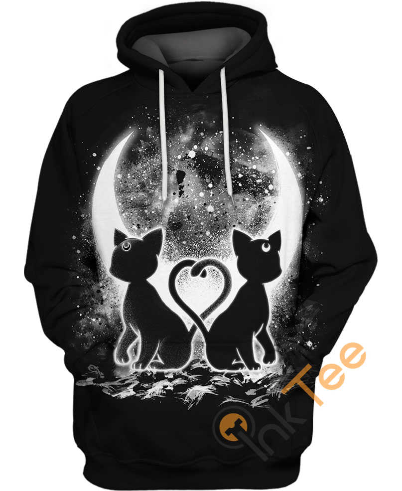 Mooncats Sailor Moon All Over Print Hoodie Women Graphic