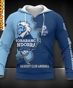 Morabanc Andorra Basketball Custom All Over Print 3D Hoodie Men