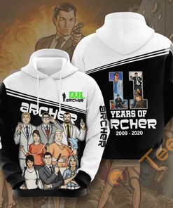 Movie Archer Usa Custom All Over Print 3D Hoodie Men