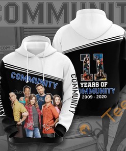 Movie Community Usa All Over Print Hoodie Men