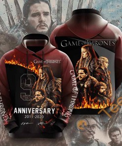 Movie Game Of Thrones Usa Sport All Over Print Hoodie Men
