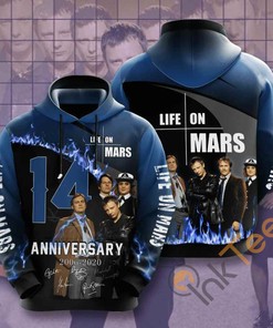 Movie Life On Mars Usa All Over Print Hoodie Men Graphic