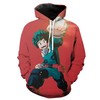 My Hero Academia Izuku Midoriya All Over Print Zip Up Hoodie Men