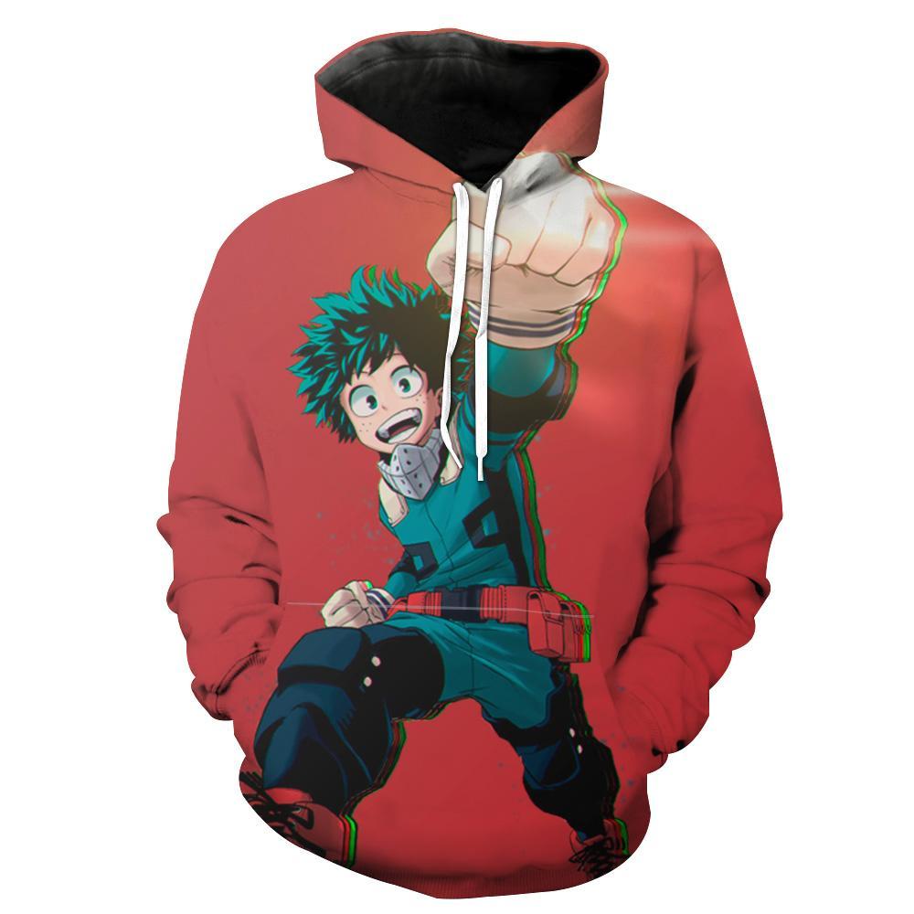 My Hero Academia Izuku Midoriya All Over Print Zip Up Hoodie Men
