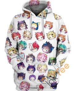 My Hero Academia Pattern Face Custom 3D Hoodie