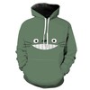 My Neighbor Totoro Totoro Face Custom All Over Print 3D Hoodie