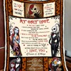My Only Love Fleece Blanket - Halloween Quilt Gift for Couple's Birthday