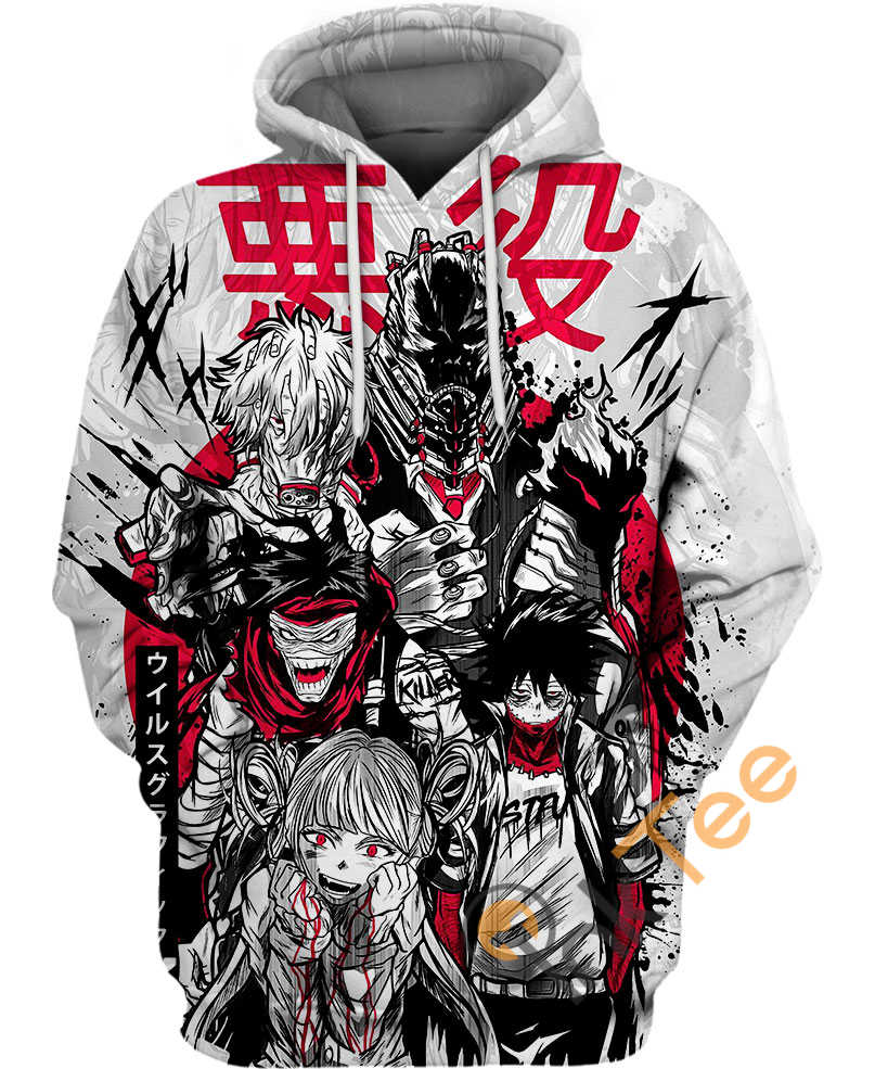 Myh Villains 3D Graphic Hoodie For Men