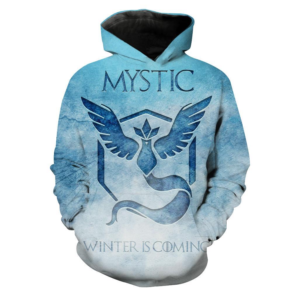 Mystic Pokemon Go Pokemon Go Teams Custom All Over Print 3D Hoodie